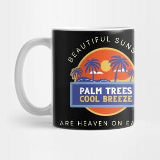 Blue and Orange Modern Beautiful Sunset Mug